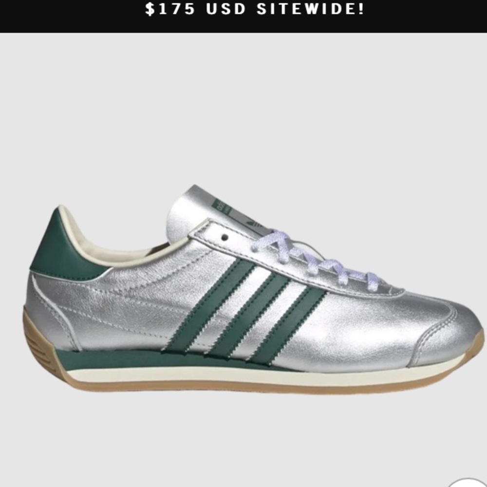 Adidas originals country OG sneakers silver green